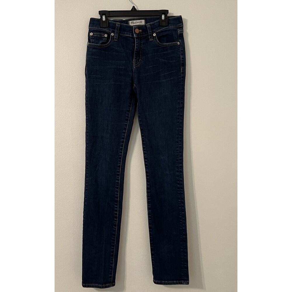 Madewell Women’s Jeans Size 25 Alley Straight Fit 26x29.5 stretch Dark Wash - Picture 2 of 11